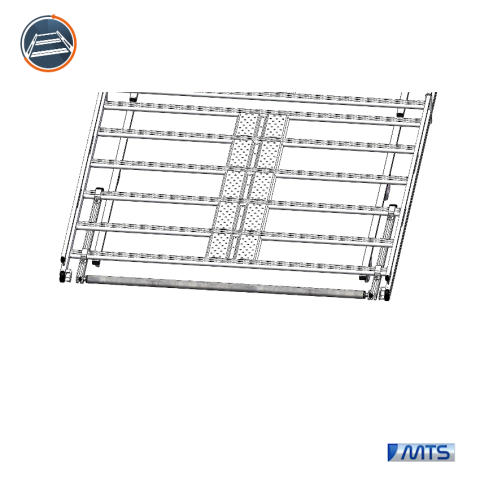 ROULEAU AJUSTABLE GALERIE ACIER GALVANISE 1250 MM MTS - 1