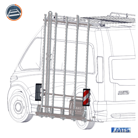 KIT DE VISIBILITÉ ADDITIONNEL POUR PORTE CHARGE LATÉRAL POUR OPEL MOVANO 3 MTS - 1
