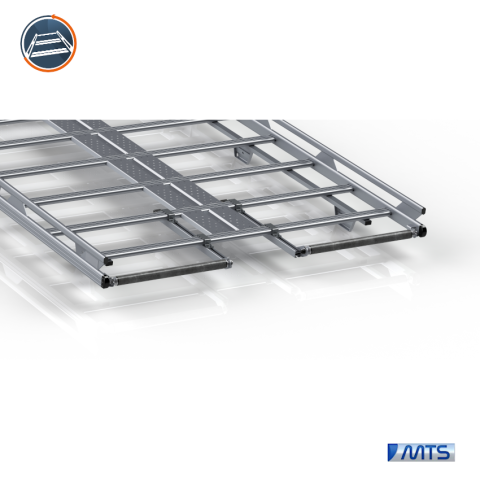 KIT 2 DEMI-ROULEAUX POUR GALERIE ALUMINIUM LARGEUR 1550 MM MTS - 1