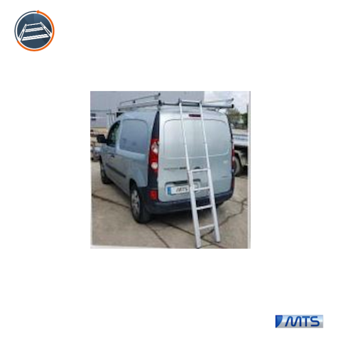 ECHELLE TELESCOPIQUE ROLL AND FIX DE MTS INSTALLEE SUR PEUGEOT BOXER.