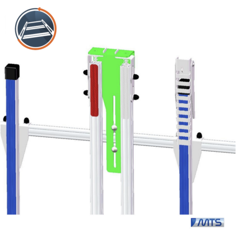 SYSTÈME DE RANGEMENT POUR 1 À 2 BARRES DE SERRAGE SUPPLÉMENTAIRES POUR NISSAN NV250 MTS - 1