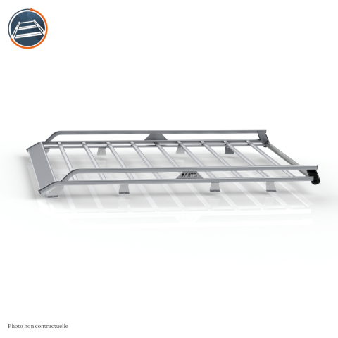 Galerie en aluminium Volkswagen Caddy 3 taille L2