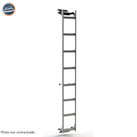 ECHELLE FIXE ALUMINIUM SUR PORTE DROITE POUR FORD CUSTOM