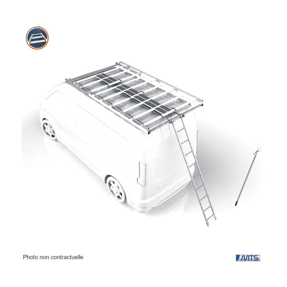 Echelle Coulissante En Acier Sous Galerie Acier Volkswagen Crafter