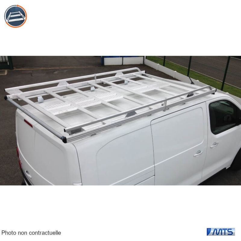 3 barres de toit en aluminium pour véhicules utilitaires et fourgons
