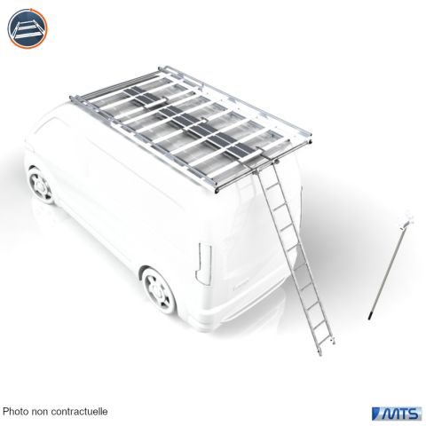 ECHELLE COULISSANTE SOUS GALERIE ACIER MERCEDES VITO 3
