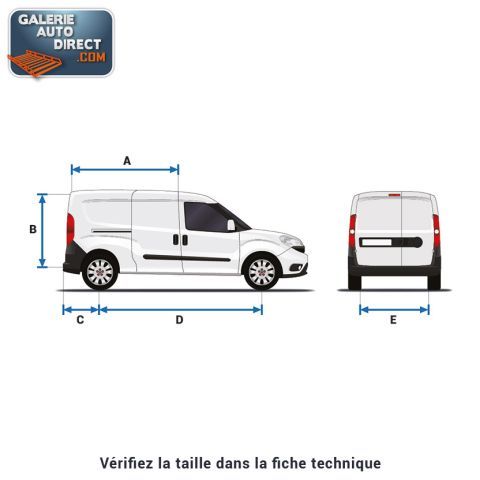 Galerie MTS aluminium Peugeot Expert III L3H1 - Galerie utilitaire Peugeot  - Galerie Auto Direct