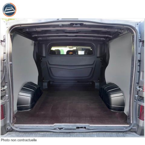 PACK HABILLAGE POLYPROPYLENE + PLANCHER RUGUEUX RENAULT TRAFIC 3 AVEC PLASTIQUE L1H1