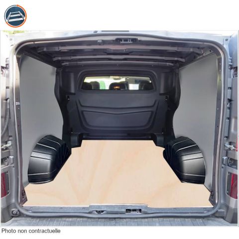 PACK HABILLAGE POLYPROPYLENE + BOIS NISSAN PRIMASTAR L2H1 AVEC CABINE APPROFONDIE