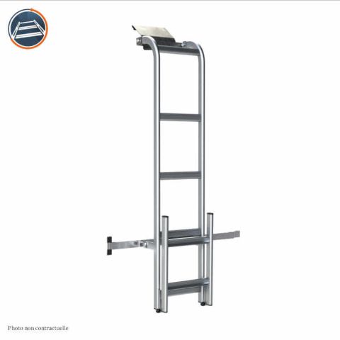 ÉCHELLE ALUMINIUM SUR PORTES GAUCHE FORD TRANSIT CUSTOM L1H1