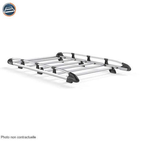 GALERIE DE TOIT ALUMINIUM FIAT DOBLO VAN L2H1 PORTES BATTANTES