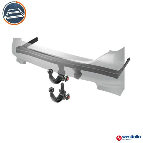 ATTELAGE AVEC ROTULE DÉMONTABLE SANS OUTIL VERTICAL POUR CITROEN BERLINGO II