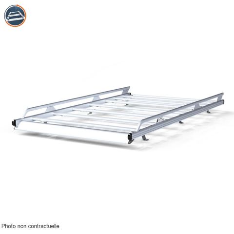 GALERIE + ÉCHELLE INSTALLEE SUR FORD TRANSIT CUSTOM L2H2 ALUMINIUM