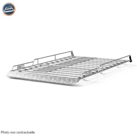 FACE AVANT DE GALERIE ACIER GALVANISE POUR FORD CUSTOM L1H1 PORTES BATTANTES