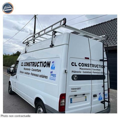 GALERIE ALUMINIUM FORD TRANSIT L3H3 PORTES BATTANTES