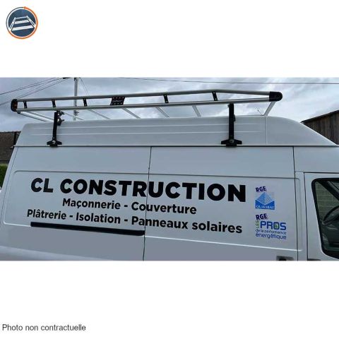 GALERIE ALUMINIUM FORD TRANSIT L3H3 PORTES BATTANTES