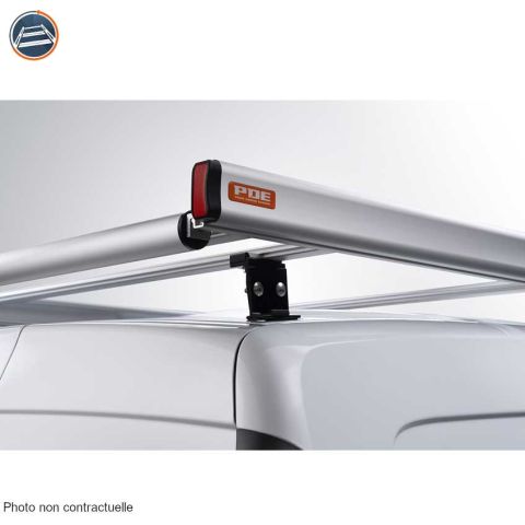 GALERIE ALUMINIUM INSTALLEE SUR PEUGEOT PARTNER 3 L2 PORTES BATTANTES