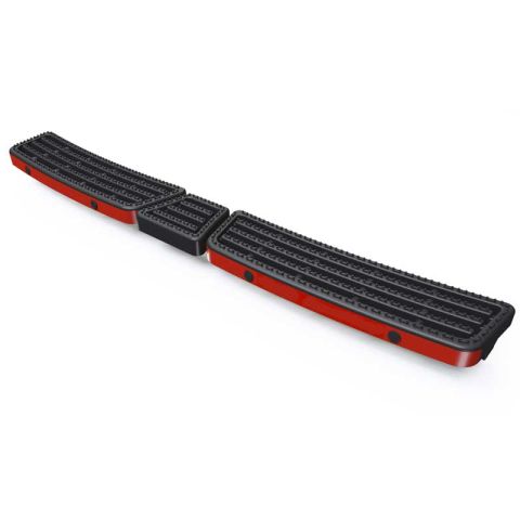 Marchepied Large, Noir Avec Kit Pdc Universel Iveco Daily