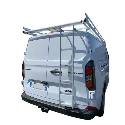 PACK GALERIE ALUMINIUM + ECHELLE FORD TRANSIT CUSTOM 2 L1H1