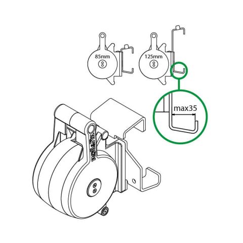 Boitier à sangle pour galerie Aluminium RHINO