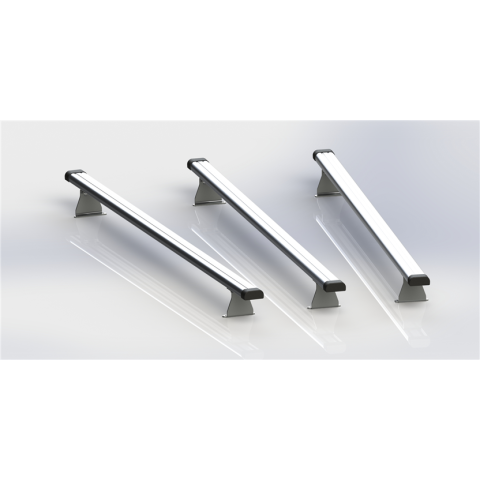 JEU DE 3 BARRES DE TOIT CITROËN JUMPER 2 H1 / H2 EN ALUMINIUM