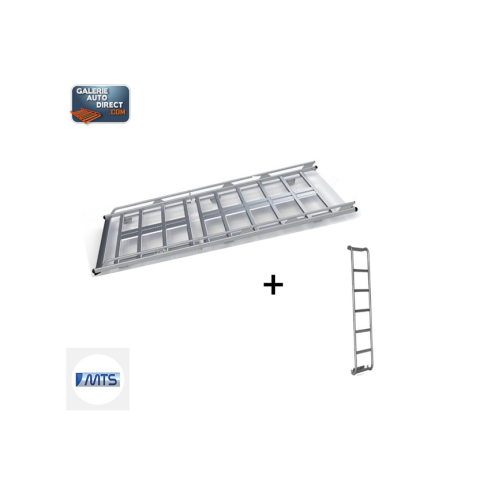 PACK GALERIE ALUMINIUM + ECHELLE VOLKSWAGEN CRAFTER 1 L4H2