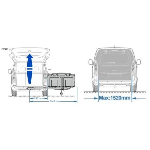 COFFRE D'ATTELAGE TOWBOX CAMPER POUR VAN