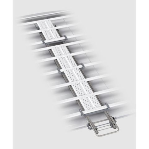 ECHELLE COULISSANTE SOUS GALERIE ALU. MTS NISSAN INTERSTAR 2 L2H2 PORTES BATTANTES