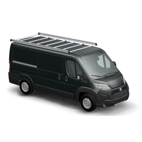 Galerie de toit aluminium grise Toyota Proace Max - L2H1 face avant.