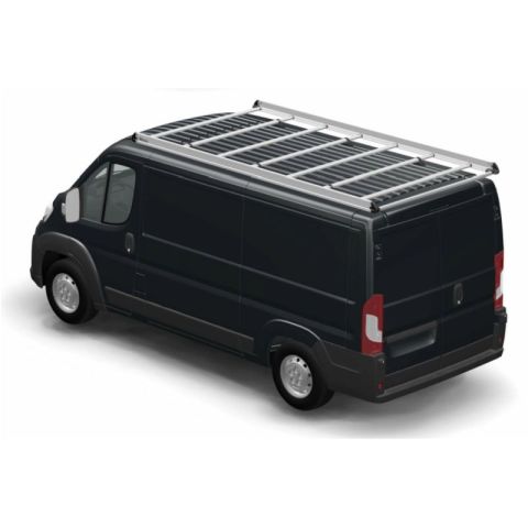 Galerie de toit aluminium grise Toyota Proace Max - L2H1 face arrière gauche