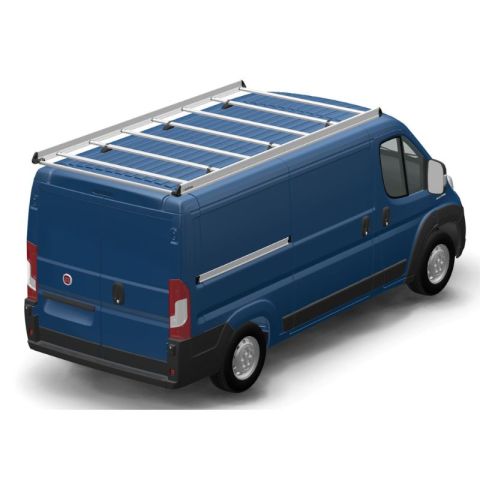 Galerie de toit aluminium grise Fiat Ducato 3 - L2H1 arrière droit